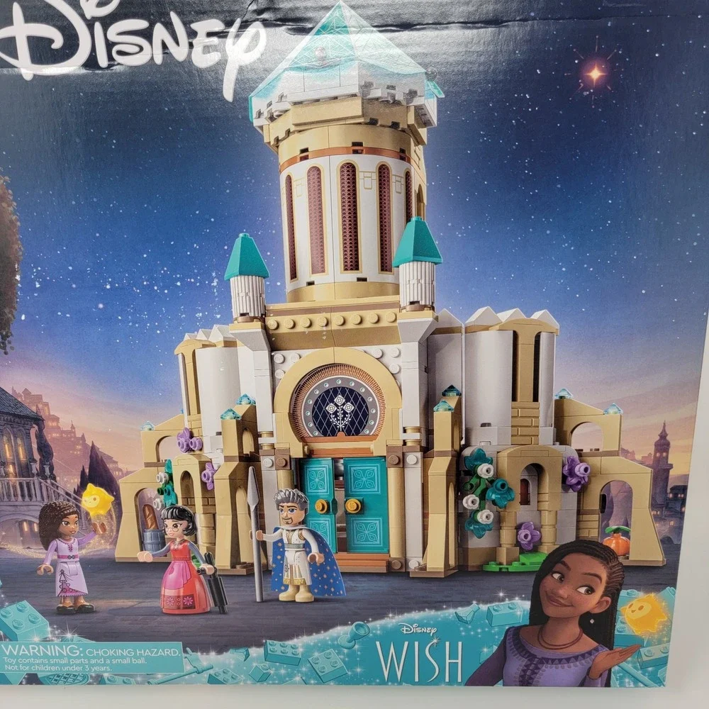 New LEGO 43224 Disney Wish King Magnifico's Castle Building Toy Set - 613 pieces